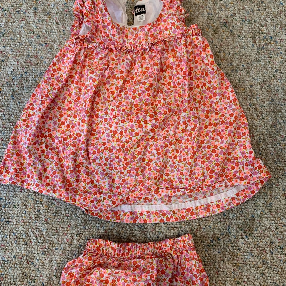 COPY - Tea collection dress and bloomers 12-18mo